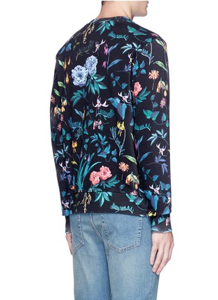 Back View - Click To Enlarge - PS PAUL SMITH - Floral print sweatshirt