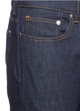 Detail View - Click To Enlarge - PS PAUL SMITH - Raw crosshatch jeans