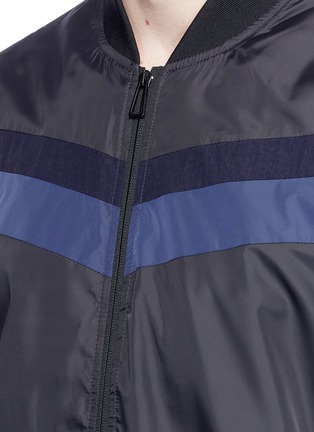 Detail View - Click To Enlarge - PS PAUL SMITH - Stripe nylon bomber jacket