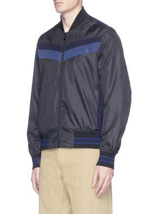 Front View - Click To Enlarge - PS PAUL SMITH - Stripe nylon bomber jacket