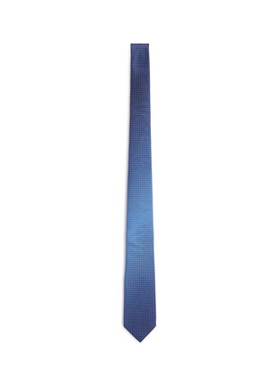 Main View - Click To Enlarge - LANVIN - Gradient geometric silk satin tie