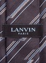 Detail View - Click To Enlarge - LANVIN - Geometric stripe jacquard silk tie