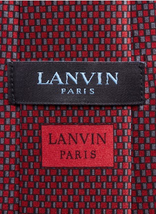 Detail View - Click To Enlarge - LANVIN - Geometric print gradient silk satin tie