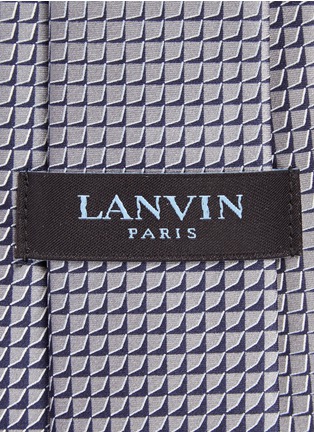 Detail View - Click To Enlarge - LANVIN - Gradient geometric silk satin tie