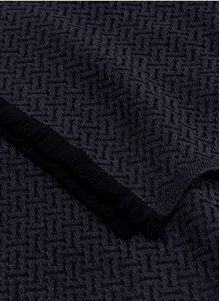 Detail View - Click To Enlarge - LANVIN - Weave effect wool scarf