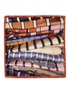 Detail View - Click To Enlarge - PAUL SMITH - Stripe tie print silk pocket square