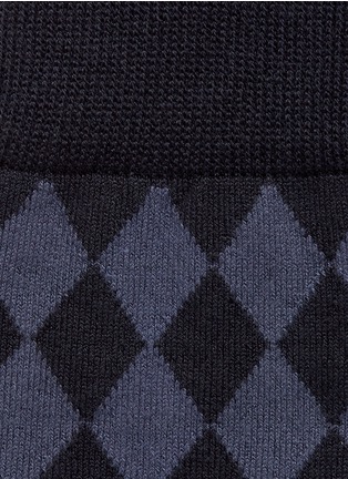 Detail View - Click To Enlarge - PAUL SMITH - 'Harlequin' diamond socks