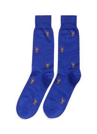 Main View - Click To Enlarge - PAUL SMITH - Monkey intarsia socks