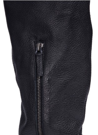 Detail View - Click To Enlarge - MARSÈLL - 'Salvagente' deerskin leather knee high boots