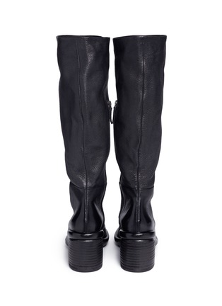 Back View - Click To Enlarge - MARSÈLL - 'Salvagente' deerskin leather knee high boots