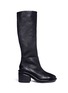 Main View - Click To Enlarge - MARSÈLL - 'Salvagente' deerskin leather knee high boots