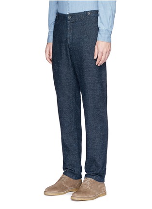 Front View - Click To Enlarge - EIDOS - 'Forio' cotton herringbone pants