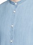 Detail View - Click To Enlarge - EIDOS - 'Band' mandarin collar chambray shirt