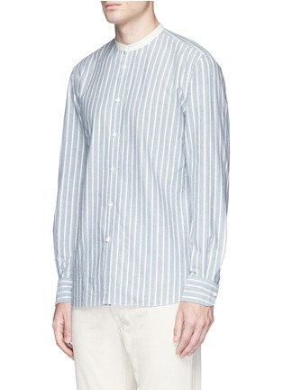 Front View - Click To Enlarge - EIDOS - 'Contra Rigato' stripe Oxford shirt