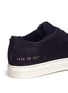 Detail View - Click To Enlarge - COMMON PROJECTS - 'Tournament Low Shearling' suede sneakers