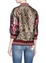 Figure View - Click To Enlarge - - - 'Love D&G Forever' slogan patch floral jacquard lamé sweatshirt