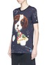 Front View - Click To Enlarge - - - #DGsicilyismylove dog print T-shirt