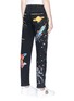 Back View - Click To Enlarge - - - Cosmic and Mimmo print boyfriend jeans
