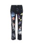 Main View - Click To Enlarge - - - Cosmic and Mimmo print boyfriend jeans