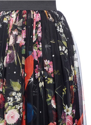Detail View - Click To Enlarge - - - Floral print silk chiffon skirt