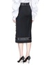 Figure View - Click To Enlarge - - - Mixed jewelled button midi suiting skirt