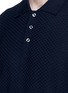 Detail View - Click To Enlarge - ALTEA - Check virgin wool polo sweater