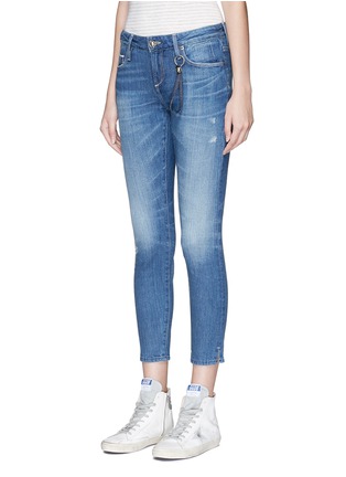 Front View - Click To Enlarge - 72877 - 'Chely' low rise cropped skinny jeans