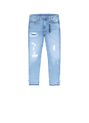 Main View - Click To Enlarge - 72877 - 'Timmy' distressed cropped jeans