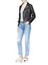 Figure View - Click To Enlarge - 72877 - 'Timmy' distressed cropped jeans