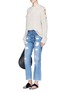 Figure View - Click To Enlarge - 72877 - 'Bellatula' cropped flared jeans