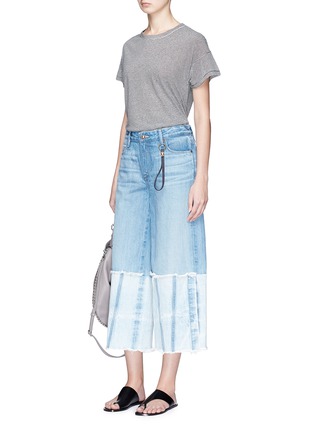 Figure View - Click To Enlarge - 72877 - 'Canni' cropped wide leg jeans