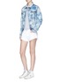 Figure View - Click To Enlarge - 72877 - 'Steppe' distressed denim jacket