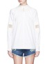 Main View - Click To Enlarge - TIBI - 'Cora' floral embroidery smocked poplin top