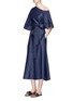 Figure View - Click To Enlarge - TIBI - Belted denim wrap skirt