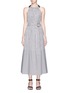 Main View - Click To Enlarge - TIBI - Strappy back belted stripe dress