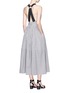 Figure View - Click To Enlarge - TIBI - Strappy back belted stripe dress