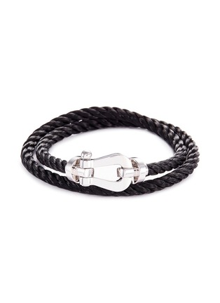 Figure View - Click To Enlarge - FRED - 'Force 10' large braided cable cuff