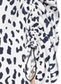 Detail View - Click To Enlarge - TIBI - 'Cheetah On' ruched sleeve silk charmeuse top