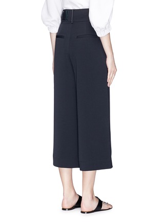 Back View - Click To Enlarge - TIBI - Belted suiting culottes