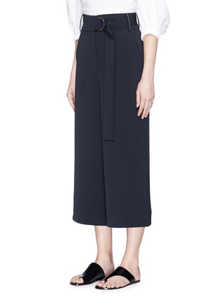 Front View - Click To Enlarge - TIBI - Belted suiting culottes