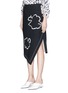 Front View - Click To Enlarge - TIBI - 'Lore' abstract floral embroidered asymmetric pencil skirt