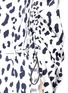 Detail View - Click To Enlarge - TIBI - 'Cheetah' belted ruched sleeve silk charmeuse dress