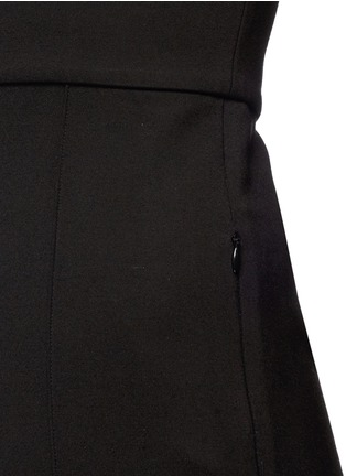 Detail View - Click To Enlarge - TIBI - Cropped flared ponte jersey V-neck jumpsuit
