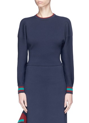 Main View - Click To Enlarge - TIBI - Dropped sleeve cropped sweater