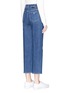 Back View - Click To Enlarge - STELLA MCCARTNEY - Heart knee patch cropped jeans