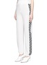Front View - Click To Enlarge - STELLA MCCARTNEY - Chequerboard outseam knit jogging pants