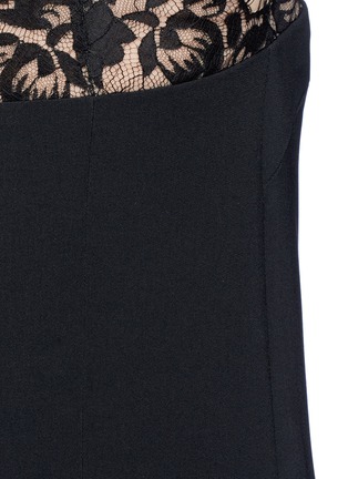 Detail View - Click To Enlarge - STELLA MCCARTNEY - 'Kara' floral lace cady wide leg jumpsuit
