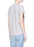 Back View - Click To Enlarge - STELLA MCCARTNEY - Fringe star patch T-shirt
