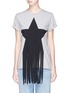 Main View - Click To Enlarge - STELLA MCCARTNEY - Fringe star patch T-shirt