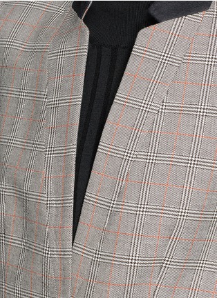Detail View - Click To Enlarge - STELLA MCCARTNEY - Houndstooth check plaid wool suiting jacket